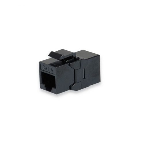 Equip RJ45 Keystone Toldó - 121179 (UTP, Cat6, árnyékolatlan, műanyag, fekete) 8db/csomag