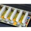 Equip Patch Panel - 326417 (16 port, Cat6, 1U, árnyékolt, fekete)