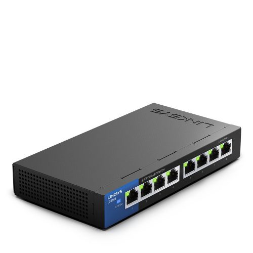 Linksys 8-Port Desktop Gigabit Switch (LGS108) - fekete