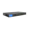 Linksys 24-Port Managed PoE+ Gigabit Switch 4 1G Sfp 250W TAA - Black