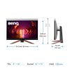 BenQ Monitor 27" - EX270M (IPS, 16:9, 1920x1080, 1ms, 400cd/m2, 3xUSB-A, 2xHDMI, DP, HDR10, 240Hz, mag. áll., forg.)