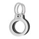 Belkin Secure Holder w Keyring - Airtag - 2 Pack - Black/White