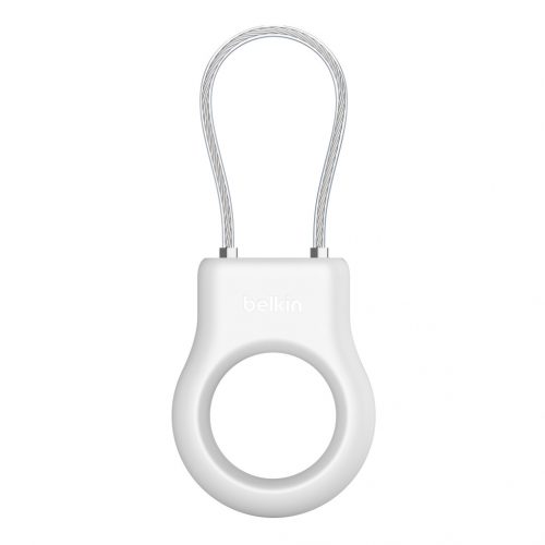 Belkin Secure Holder w Wire Cable - Airtag - White