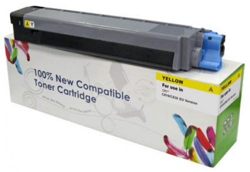 Utángyártott OKI C810 Toner Yellow 8.000 oldal kapacitás   CartridgeWeb