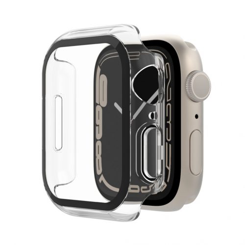 Belkin SCREENFORCE Tempered Curve 2-in-1 Treated Screen Protector + Bumper for Apple Watch Series 8 - Clear