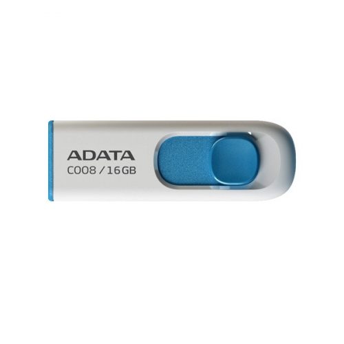 ADATA Pendrive - 16GB C008 (USB2.0, Fehér-Kék)