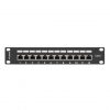 Lanberg Patch panel 12 port 1U 10" CAT.6 árnyékolt, fekete