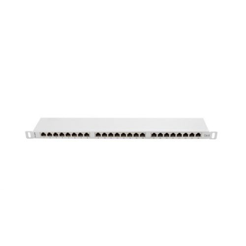 Lanberg Patch panel 24 port 0.5U 19" CAT.6 árnyékolt, szürke