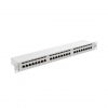 Lanberg Patch panel 24 port 1U 19" CAT.6 árnyékolt, szürke