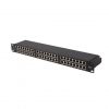 Lanberg Patch panel 48 port 1U 19" CAT.6 FTP, árnyékolt, fekete