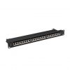 Lanberg Patch panel 24 port 1U 19" CAT.7 FTP, fekete