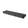 Lanberg Patch panel 48 port 1U 19" CAT.6a FTP, árnyékolt, fekete