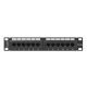 Lanberg Patch panel 12 port 1U 10" CAT.5e fekete