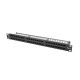 Lanberg Patch panel 48 port 1U 19" CAT.6 fekete