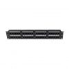 Lanberg Patch panel 48 port 2U 19" CAT.6 fekete