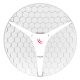 MikroTik LHG HP5 XL 27dBi 5Ghz antenna, integrált rádió, 4-es csomag