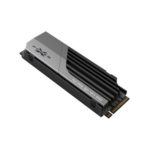 Silicon Power SSD - 1TB XS70 (r:7300MB/s; w:6800 MB/s, NVMe 1.4 támogatás, M.2 PCIe Gen 4x4, hűtőbordás)