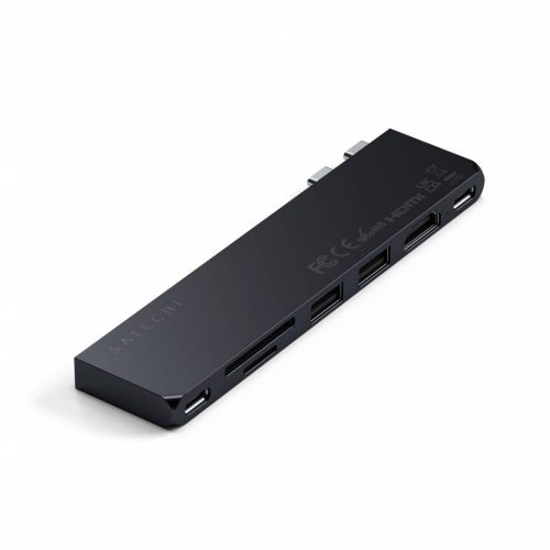 Satechi PRO HUB SLIM (1xUSB4,1xHDMI,2xUSB-A,SD/MicroSD,UHS-I up to 104MB/s, SD/SDHC/SDXC up to 2TB,1xUSB-C) - Midnight Black