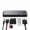 Satechi USB-C Mobile Pro HUB SD (1x USB-C PD,1x 4K HDMI,1x USB 3.0, MicroSD, 3.5mm audio) - Grey