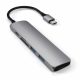 Satechi Type-C Slim Multimedia Adapter V2 - Space Grey