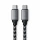 Satechi USB-C to USB-C 100W Braided Charging 2m Cable - szürke