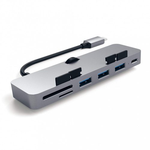 Satechi Aluminum Type-C CLAMP PRO Hub (3x USB 3.0,MicroSD) - Space Grey