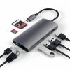 Satechi Aluminium Type-C Multi-Port Adapter (HDMI 4K,3x USB 3.0,MicroSD,Ethernet V2) - Space Grey