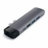 Satechi Aluminium Type-C PRO Hub (HDMI 4K,PassThroughCharging,1x USB3.0,1xSD,Ethernet) - Space Grey