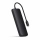 Satechi Aluminium USB-C Hybrid Multiport adapter (SSD Enclosure, HDMI 4K, 2 x USB-A 3.1 Gen 2 up to 10 Gbps) - Black