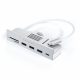 Satechi USB-C Clamp Hub iMac 24inch (2021) / (1x USB-C up to 5 Gbps,3x USB-A 3.0 up to 5 Gbps, inc. Apple S.Drive Micro/SD) - Silver