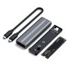 Satechi USB-C NVME & SATA SSD Enclosure USB-C (SSD not included) Solid State Drives size 2242/2260/2280 - Grey