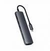 Satechi Aluminium Type-C Slim Multiport (1xHDMI 4K,2x USB-A,1x SD,1x Ethernet) - Space Grey