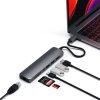 Satechi Aluminium Type-C Slim Multiport (1xHDMI 4K,2x USB-A,1x SD,1x Ethernet) - Space Grey