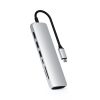 Satechi Aluminium Type-C Slim Multiport (1xHDMI 4K,2x USB-A,1x SD,1x Ethernet) - Silver