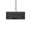 Satechi Slim W1 USB-C BACKLIT Wired Keyboard - US - Space Grey
