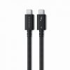 Satechi Thunderbolt 4 Pro Braided Cable 1m (PD240W,40Gpbs data,8K resolution) - fekete