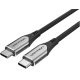 Vention USB-C 3.1/M -> USB-C 3.1/M,  (szövet, szürke), 0,5m, kábel