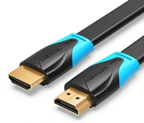 Vention HDMI, (lapos, fekete) , 1m, kábel