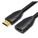 Vention HDMI/M -> HDMI/F (hosszabbító, fekete), 2m, kábel