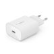 Belkin BOOST CHARGE 25w USB-C PD PPS Single Wall Charger w/ 1m C- Ltg Cable - White