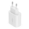 Belkin BOOST CHARGE 25w USB-C PD PPS Single Wall Charger w/ 1m C- C Cable - White