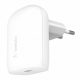 Belkin BOOST CHARGE 30W PD PPS Wall Charger + USB-C Cable with Lightning Connector - White