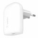 Belkin BOOST CHARGE 30W PD PPS Wall Charger + USB-C to USB-C Cable fehér