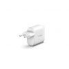 Belkin BOOST CHARGE 24w 12w X2 USB-A, Dual Wall Charger - White