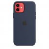 Apple iPhone 12/12 Pro Silicone Case with MagSafe - Deep Navy