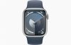 Apple Watch S9 GPS 41mm Silver Alu Case w Storm Blue Sport Band - M/L