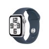 Apple Watch SE2 v2 GPS 40mm Silver Alu Case w Storm Blue Sport Band - M/L