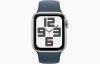 Apple Watch SE2 v2 GPS 40mm Silver Alu Case w Storm Blue Sport Band - M/L