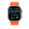 Apple Watch Ultra2 Cellular, 49mm Titanium Case w Orange Ocean Band