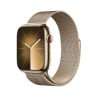 Apple Watch S9 Cellular 45mm Gold Stainless Steel Case w Gold Milanese Loop